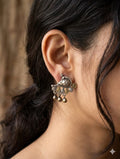 Dual Tone Peacock Studs