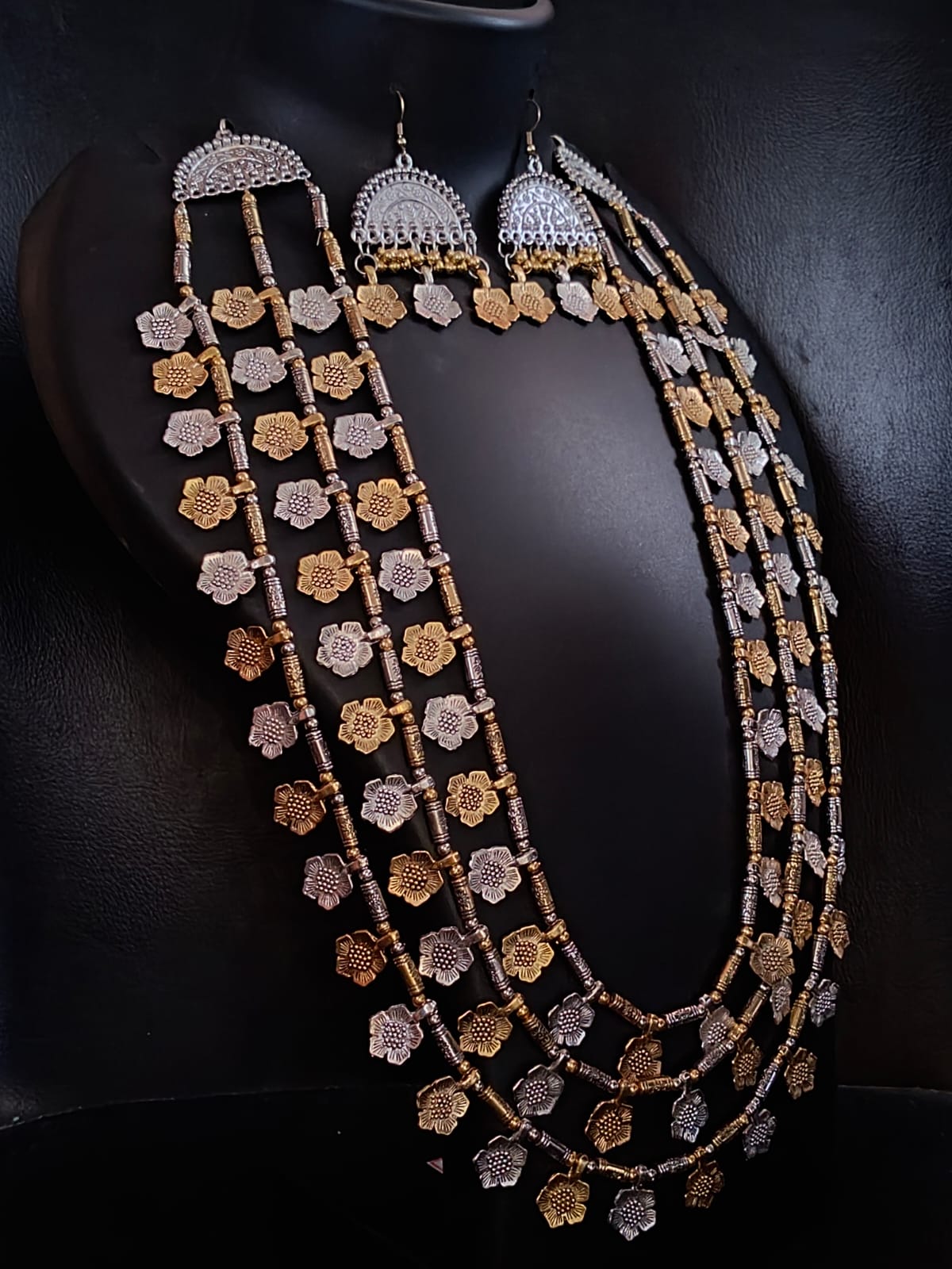 Three Layered Dual Tone Long Set