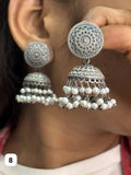 Double layered Pearl Jhumkas