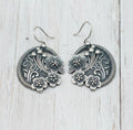 Floral Round Hanging earrings