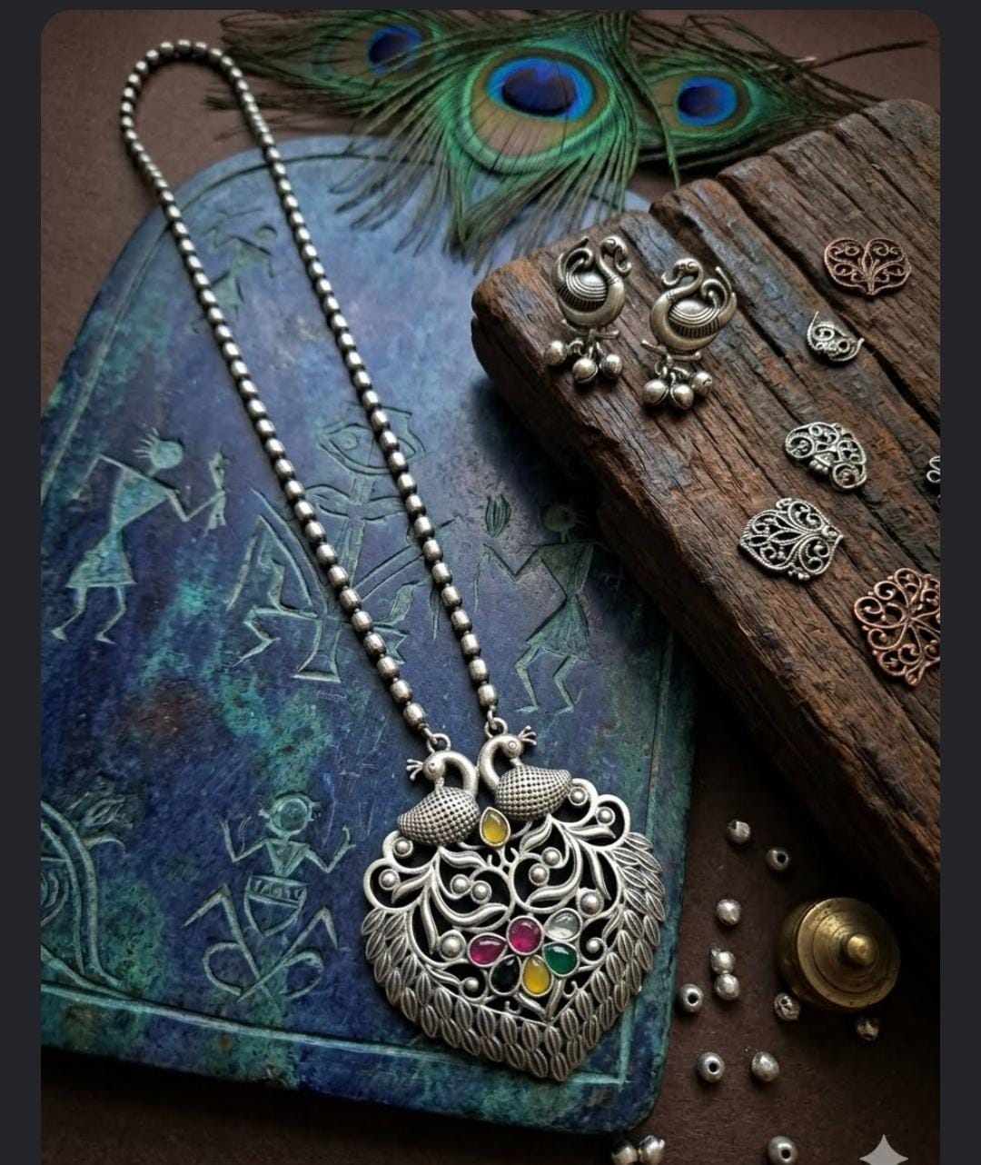 Multi Colour Peacock Set